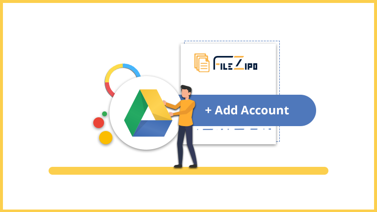 How to add a new Google Drive account in the File ZIPO?